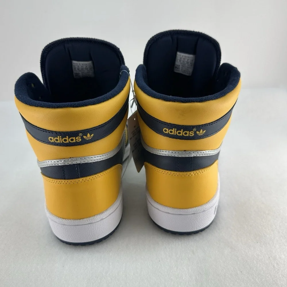 adidas Top Ten RB FV4926 Men's Size 11 Navy Yellow High Top Sneakers New